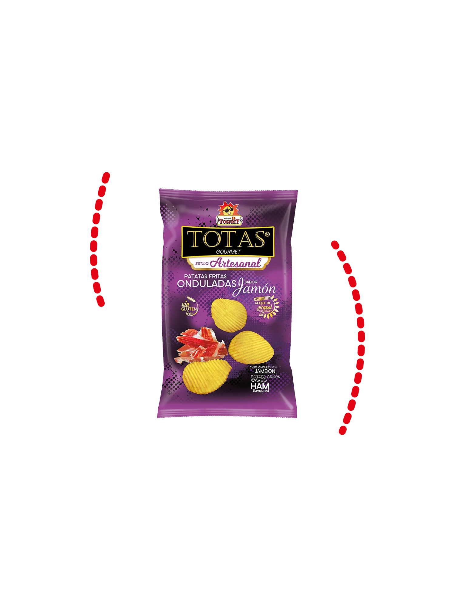 Fichas Curly Tosfrit, Ham-130g x 9ud