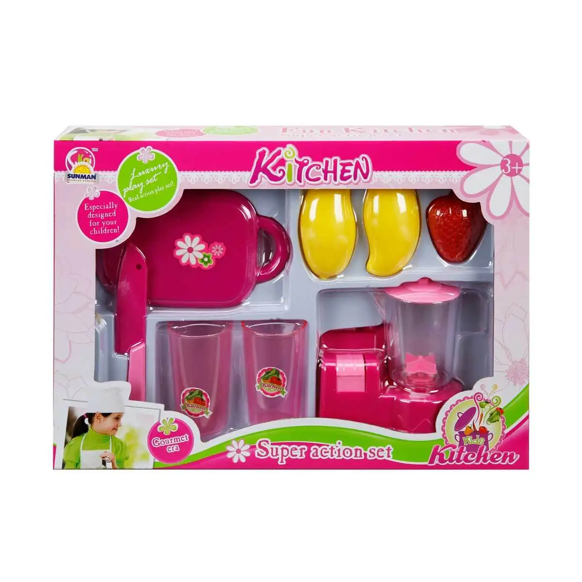 With realistically designed kitchen tools, Mixer and Juicer. girls will be able to play the most beautiful house games.