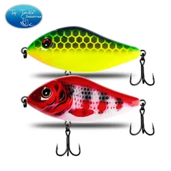 Esca da Pesca con affondamento lento Jerk Bait 60mm 80mm 100mm per luccio Pesca Bass New Hot Tackle Musky Qulity Hooks