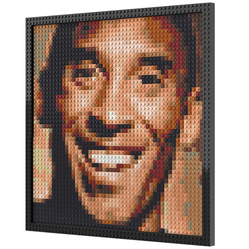 Mamba Pixel Mosaic Art Painting Basketball Spiritual Figure Building Blocks Home Decoration Paintings Puzzle DIY Christmas Gifts