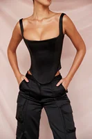 Corset Bandage Top Women Black Camisole Short Cropped Tank Tops 2023 Summer Sexy Elegant Nightclub Evening Party Female Clothes - Image 4