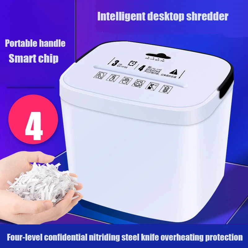 3.5L Small Shredder 9925 Office Commercial High-power A4 Mini Portable File Electric Shredder 2M/MIN/ 4*30MM