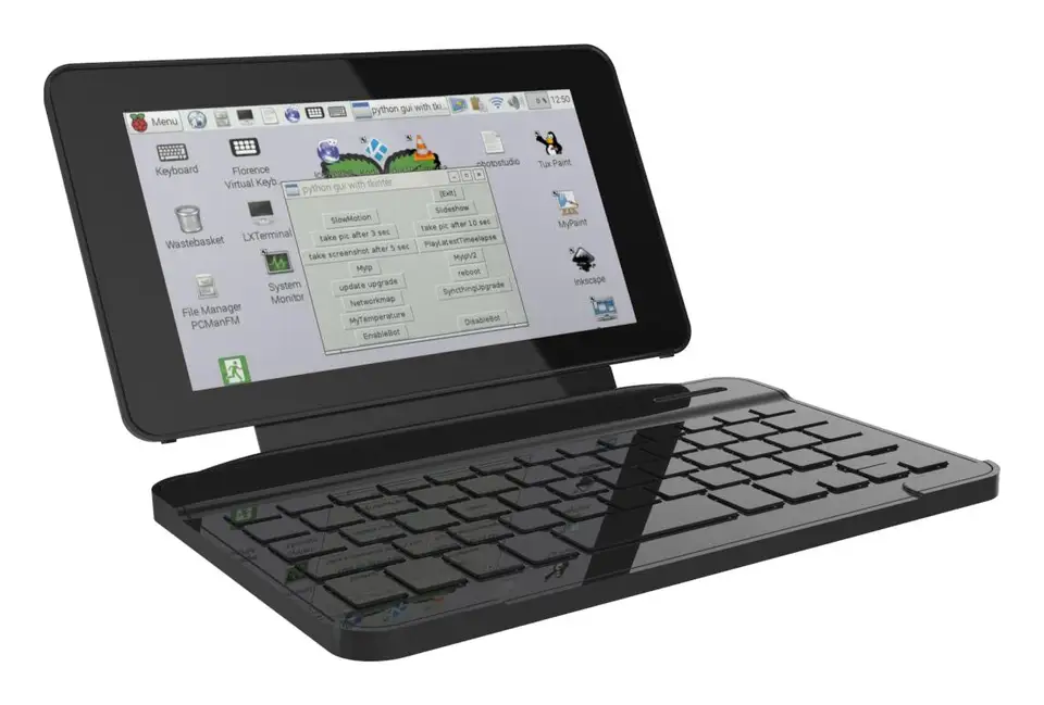 Raspberry Pi 4 セット ケース・モニター・キーボード付 Raspberry pi公式タッチスクリーンケースブラケットとpi4bおよび公式7
