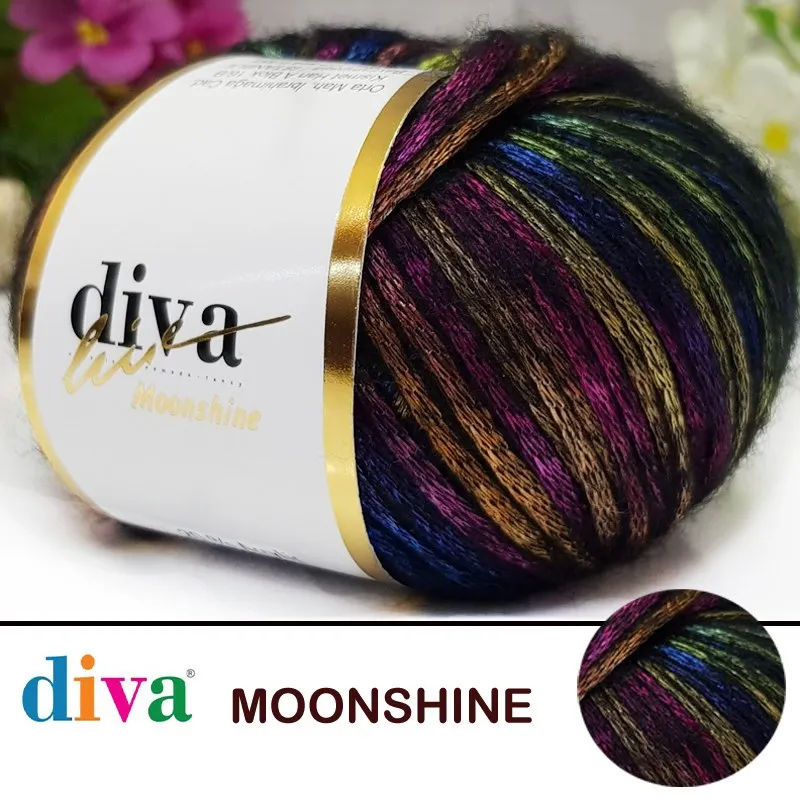 Lana Merino Knitted Yarn - 6 Color Options - 115 Meters (50gr) - Diva Moonshine - Acrylic - Polyamide - Cardigan - Amigurumi - Beret - Scarves - Vest - Sweater - Shawl - Booties - Accessory Materials - DIY