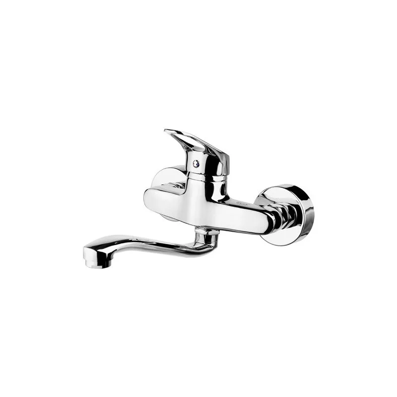 ARÇE Applique Wall Kitchen Faucet Chrome Plated on Brass Wall Mount Right Left Dial