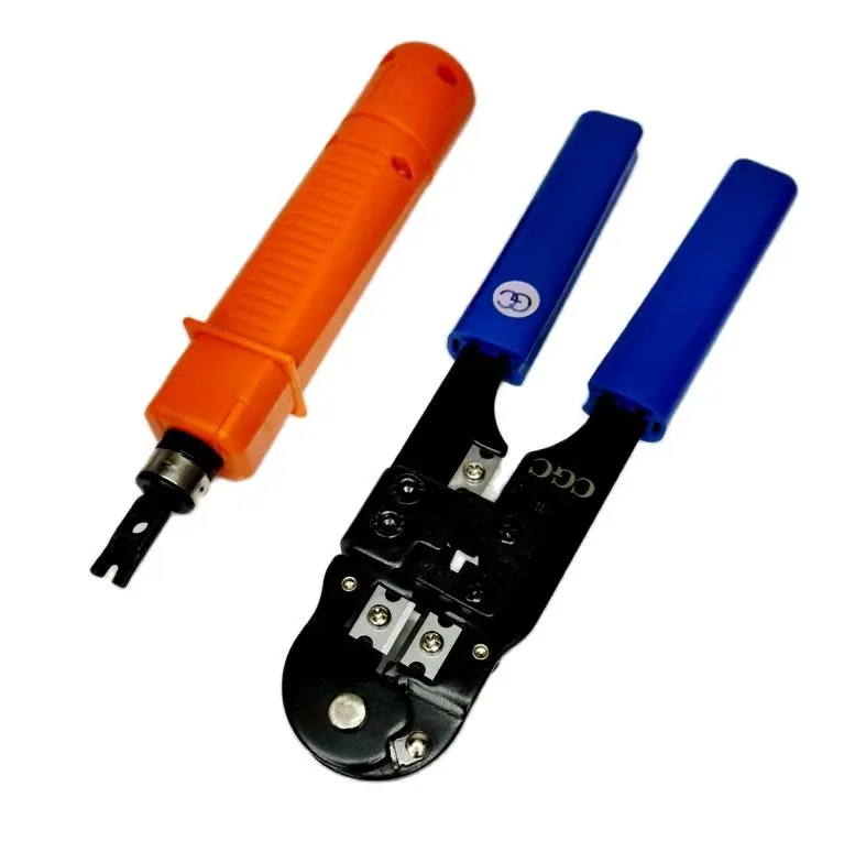 KIT ALICATE DE CRIMPAR RJ45 + ALICATE PUNCH DOWN DE IMPACTO