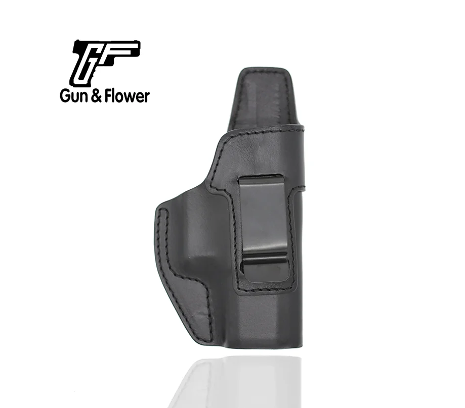 Genuine Leather Holsters Fit CZ P10C Pistol In Waist Band Right Handed Concealment Gun Holders Gunflower