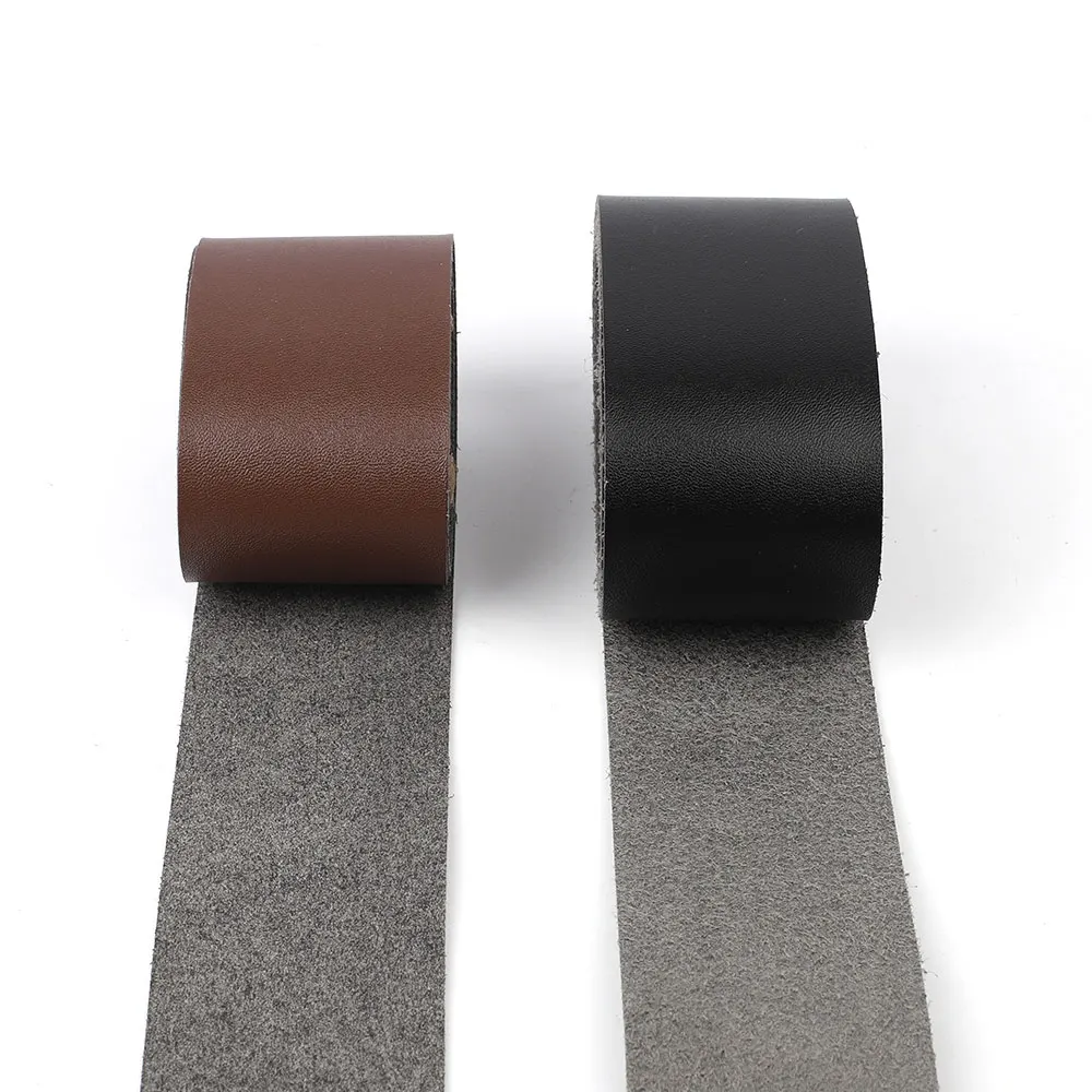 Leather Strips Belt Micro Fiber Leather Strap DIY Craft Handbag Handles Bag Decor Balck Coffee 5cmx2m