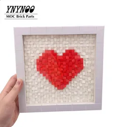 490Pcs/lot The Love Heart Art MOC Building Blocks 54200 Slope Bricks Parts for Lover Valentine's Wedding Anniversary Gifts Toys