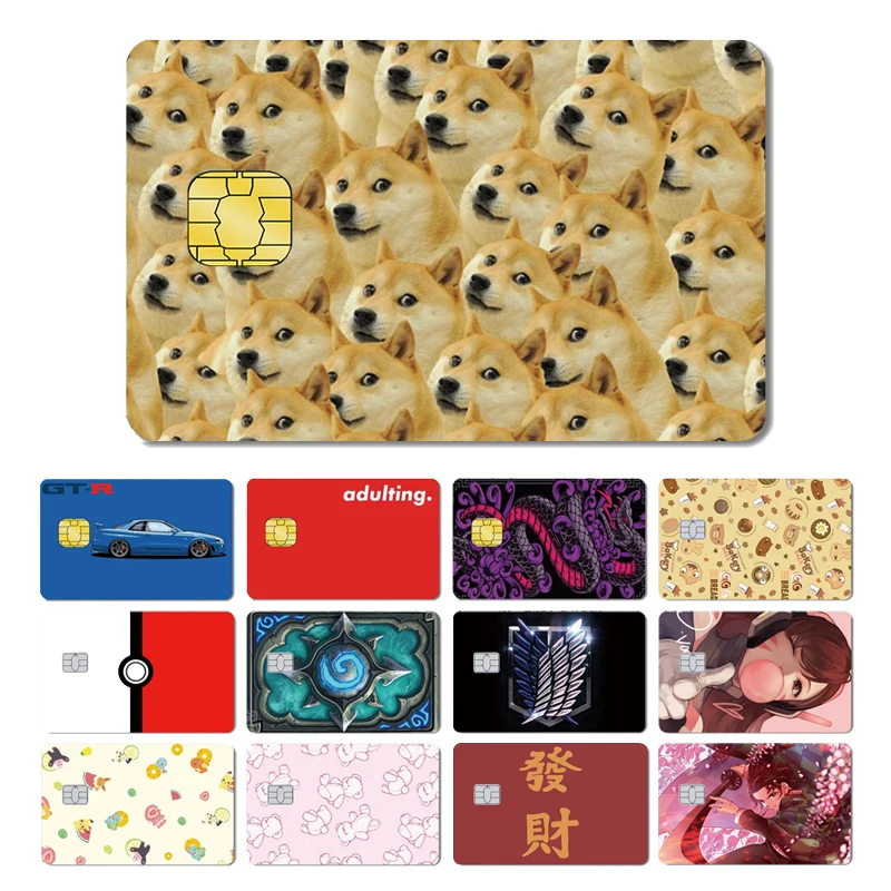 Hot Sale Attacking Giant Snake Dag  Demon Slayer Cartoon Matte Credit Card Debit Card Sticker Film Skin Case Tape