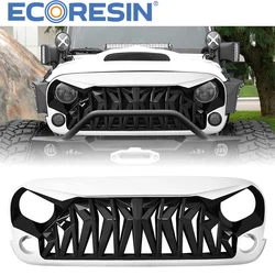Matte Black Offroad For Wrangler 2007-2017 JK 4*4 Jeep Auto Parts Front Bumper Grilles White