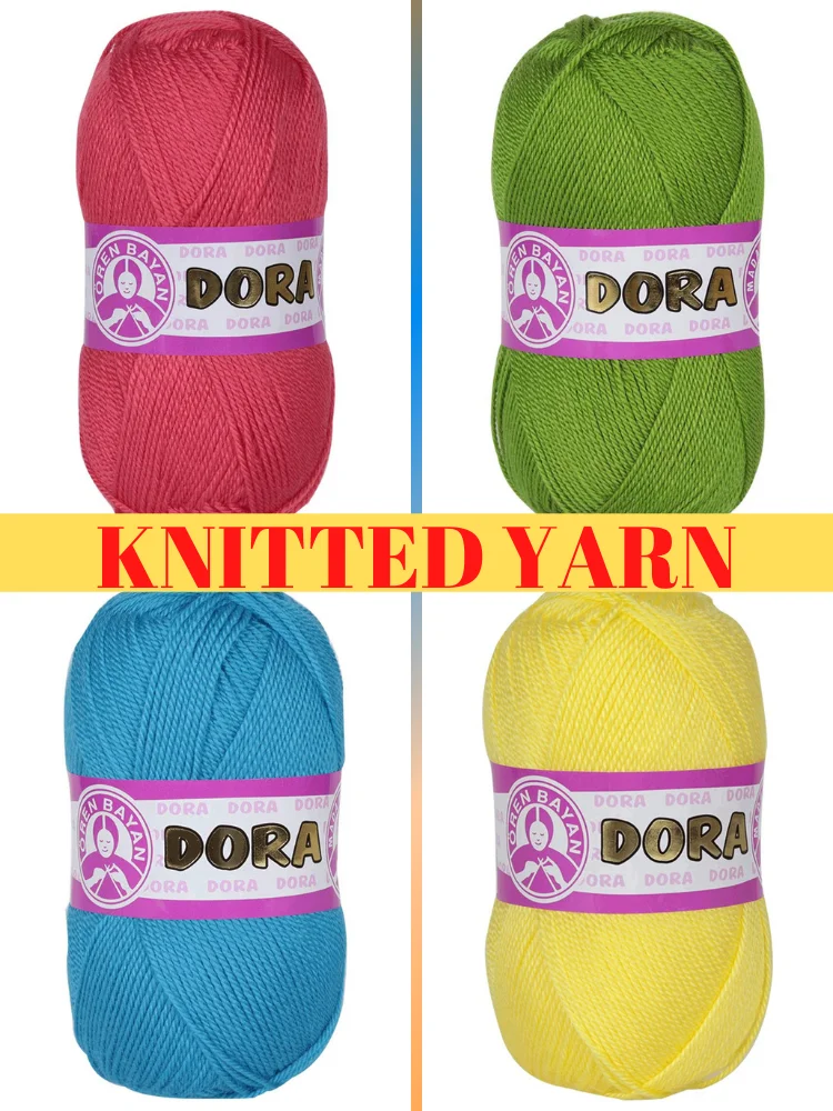 Acrylic Knitted Yarn - 39 Color Options - 270 Meters(100gr) - Oren Bayan Dora - Sweater - Cardigan - Amigurumi - Doll - Shawl - Home Textile - Accessory Materials - Hat - Vests- Booties - DIY