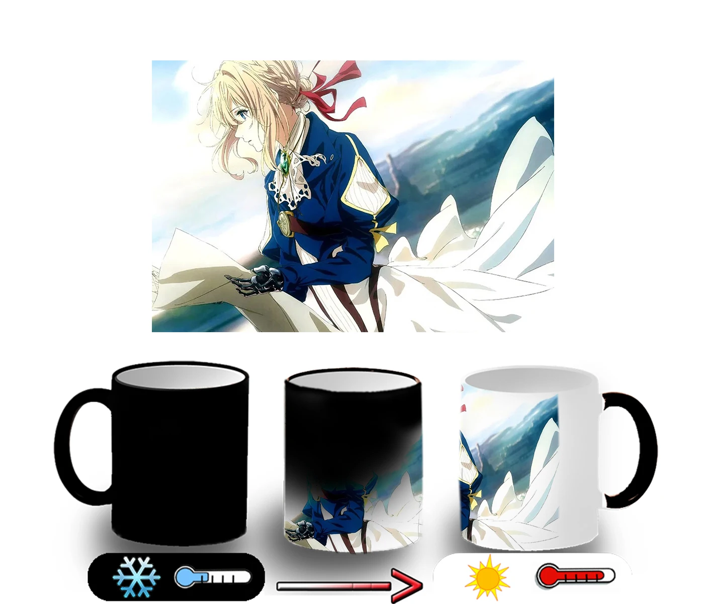 Magic CUP VIOLET EVERGARDEN PELICULA magic mug