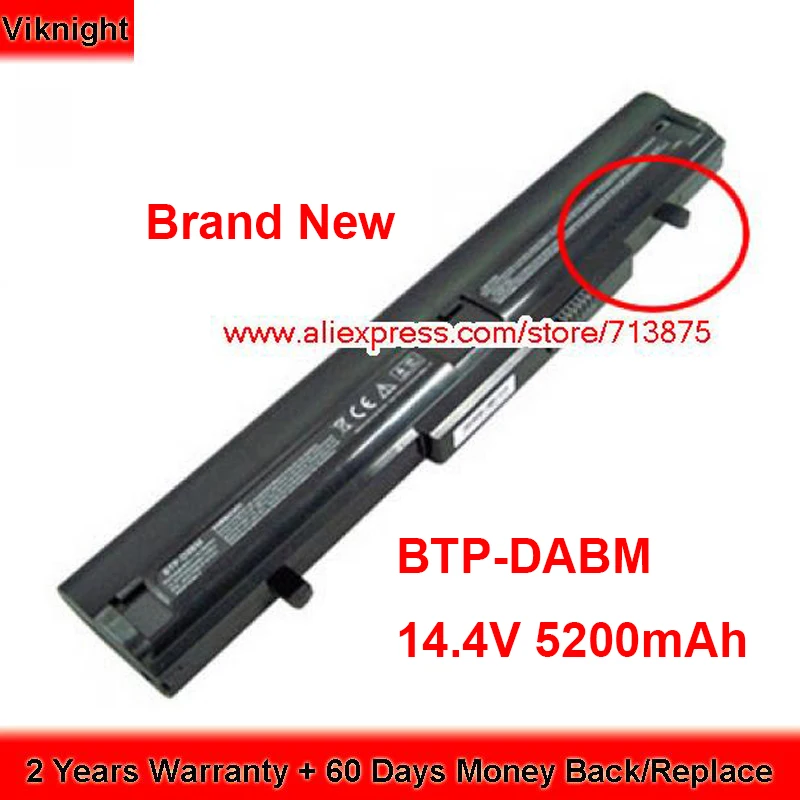 

Brand New BTP-DABM Battery BTP-D9BM for Medion Akoya P6622 E6124 MD98250 MD98330 14.4V 5200mAh