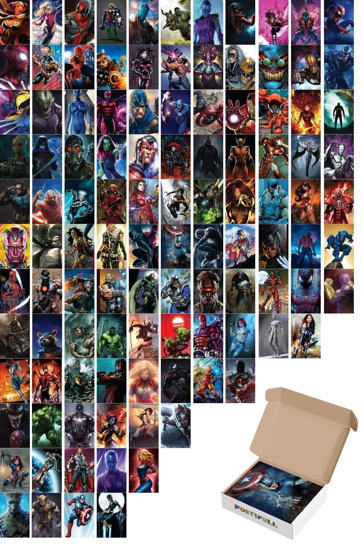 

Wall Poster Collage - Superhero Movie Scenes - 60 Pieces - 10cm*14cm - Boxed Set