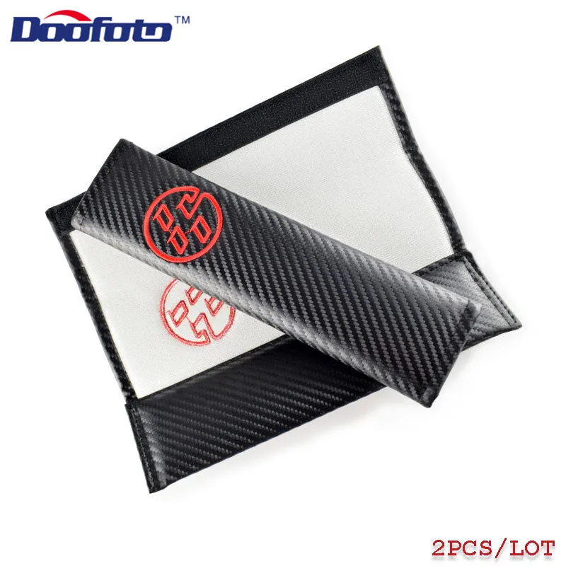 Doofoto Car Seat Belt Cover For Toyota 86 Corolla CHR RAV4 Avensis T25 Auris Camry Accessories Shoulder Protective Pad Styling