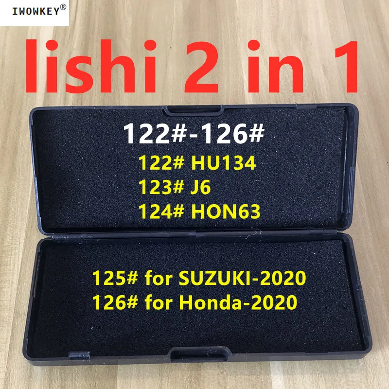 122#-130# LiShi 2 in 1 Locksmith Tools For All Type HU134 J6 HON63 for Suzuki2020 Suzuki-2020 Honda2020