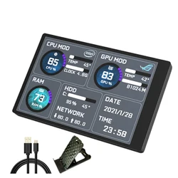 3.5 Inch 320*480 Mini Capacitive Screen IPS Module For Aida64 Chassis USB Computer Monitor USB LCD Display PC MOD Case