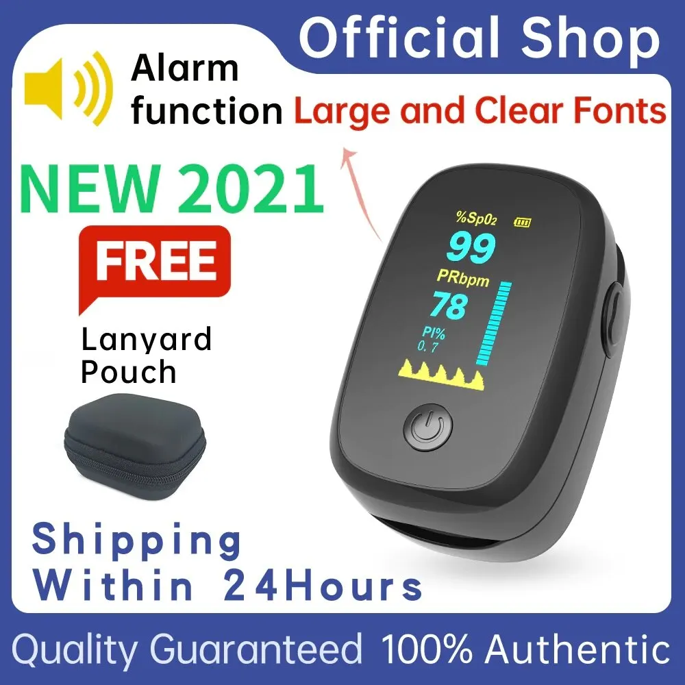 

YOUWEMED Portable Household Pulse Oxygen Health Monitor Medical Oximeter Profesional Heart Rate Spo2 PR PI oximetro de dedo