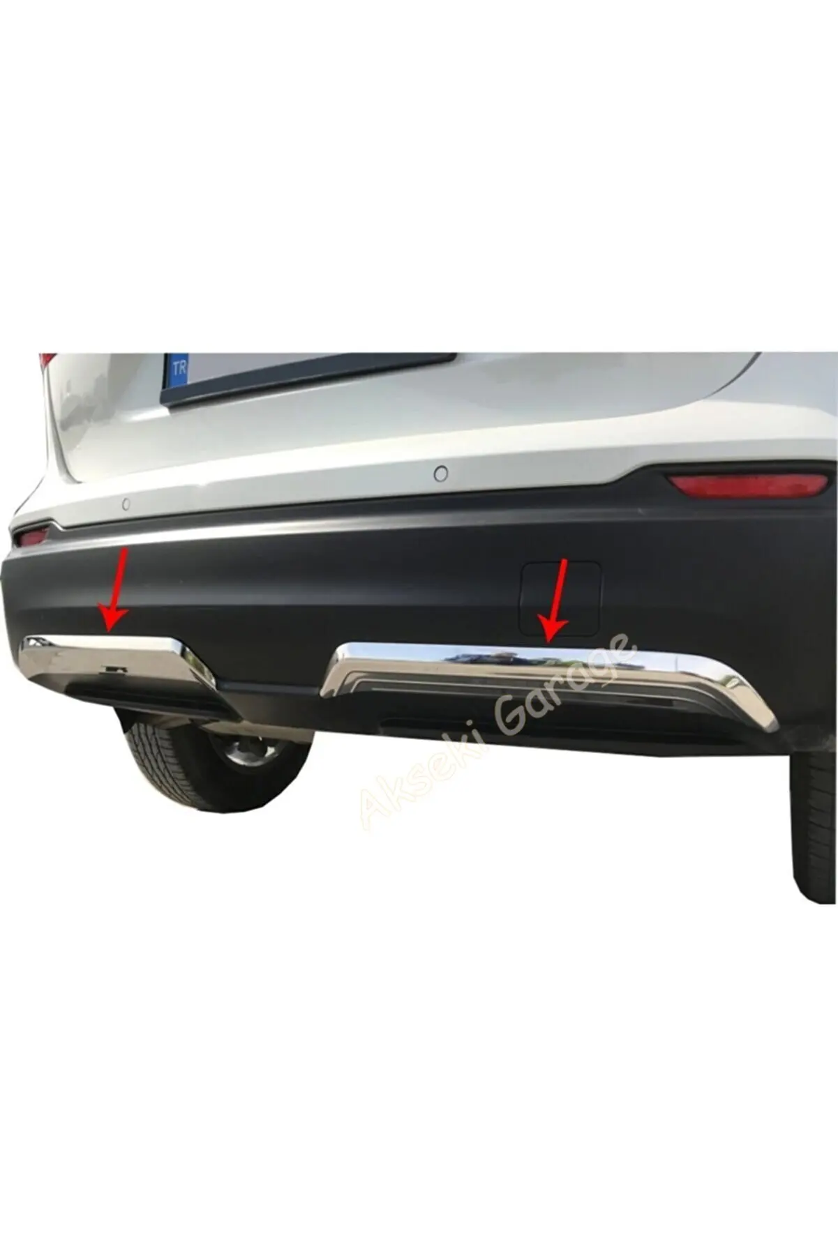 

Nissan Qashqai Chrome Rear Diffuser 2 Pcs. Models 2017 and Above -Ornament Stylish Diffuser Spoiler Wİngs Tuning Accessories