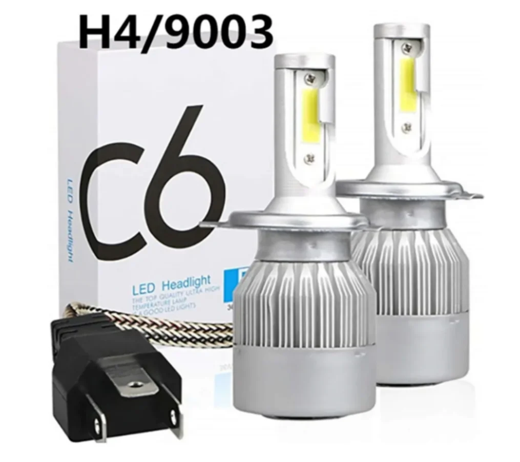 Par Lâmpadas H4/H7H11/H1/HB3/9005Super Led Top 6000K 7200 Lumens C6 PROMOCAO