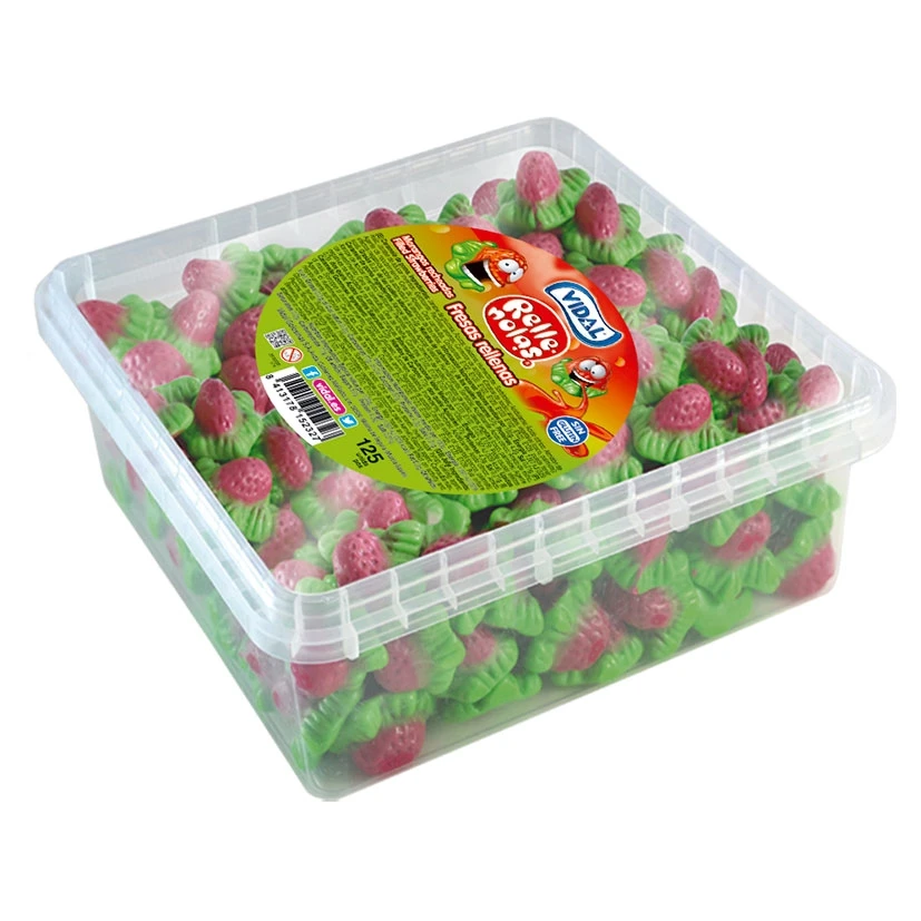 Vidal sweets strawberries stuffed tray 150ud-gluten free-the unmistakable flavor of our strawberries stuffed with a heart of intense filling, contrast of textures that melt in the mouth leaving the strawberry flavor