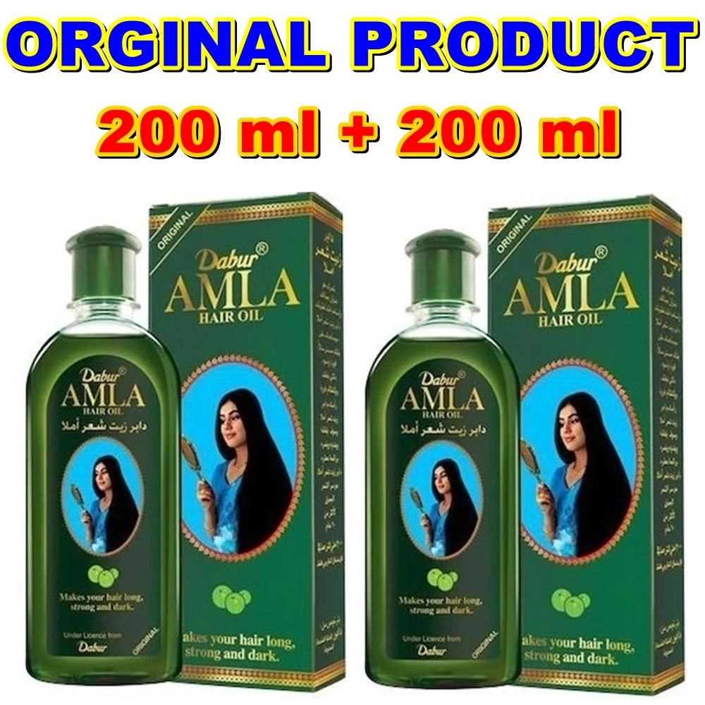 Hair Care Oil Dabur Amla Strong Hair ORIGINAL PRODUCT 2 Bottle 200 ml + 200 ml  EXPRESS DELIVERY