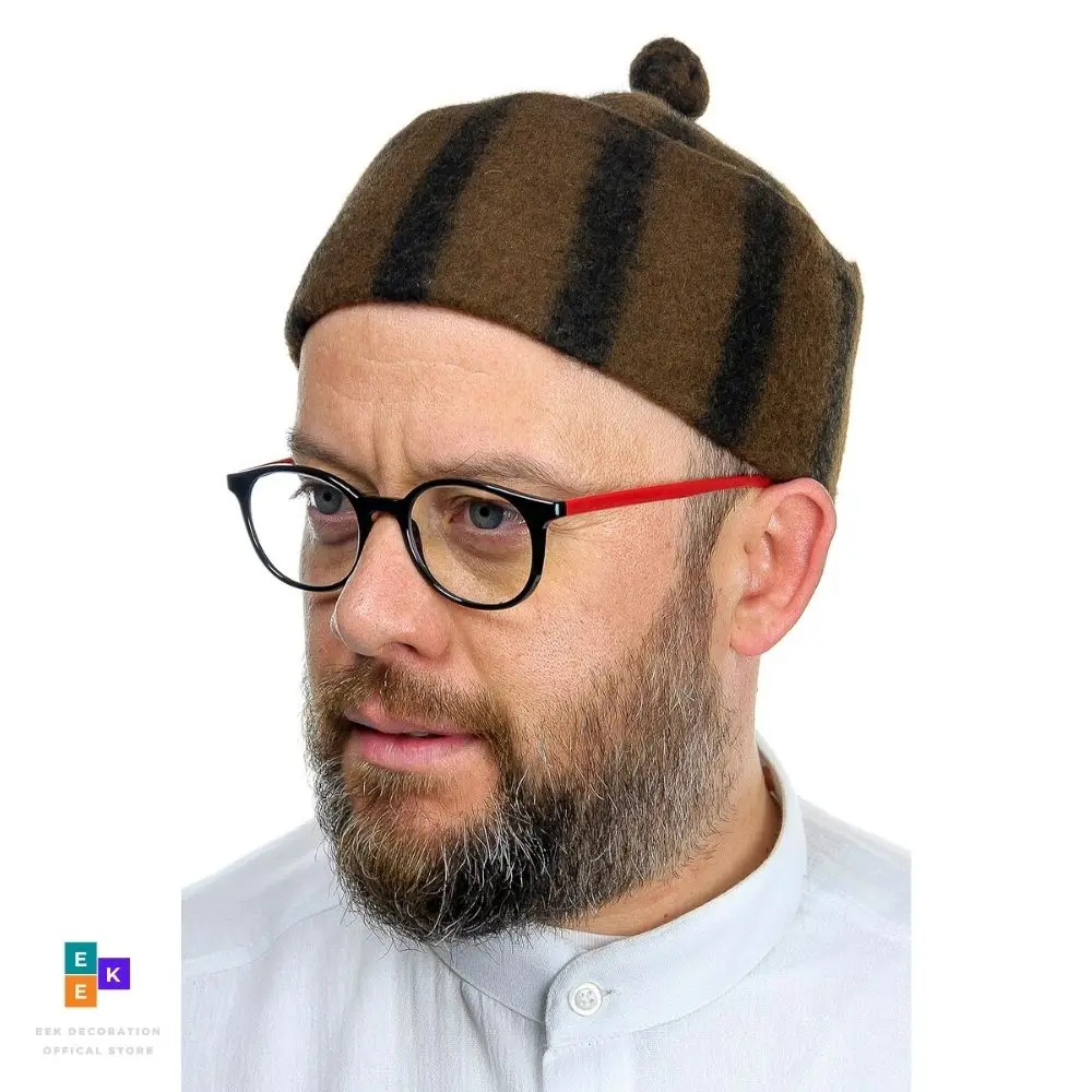 Bonnet Turc Musulman, Musulman, Kufi, Taqiya, Tokyo ke Pici, Tête de Mort, Prière, Différentes Couleurs, Zigag, POMPOM