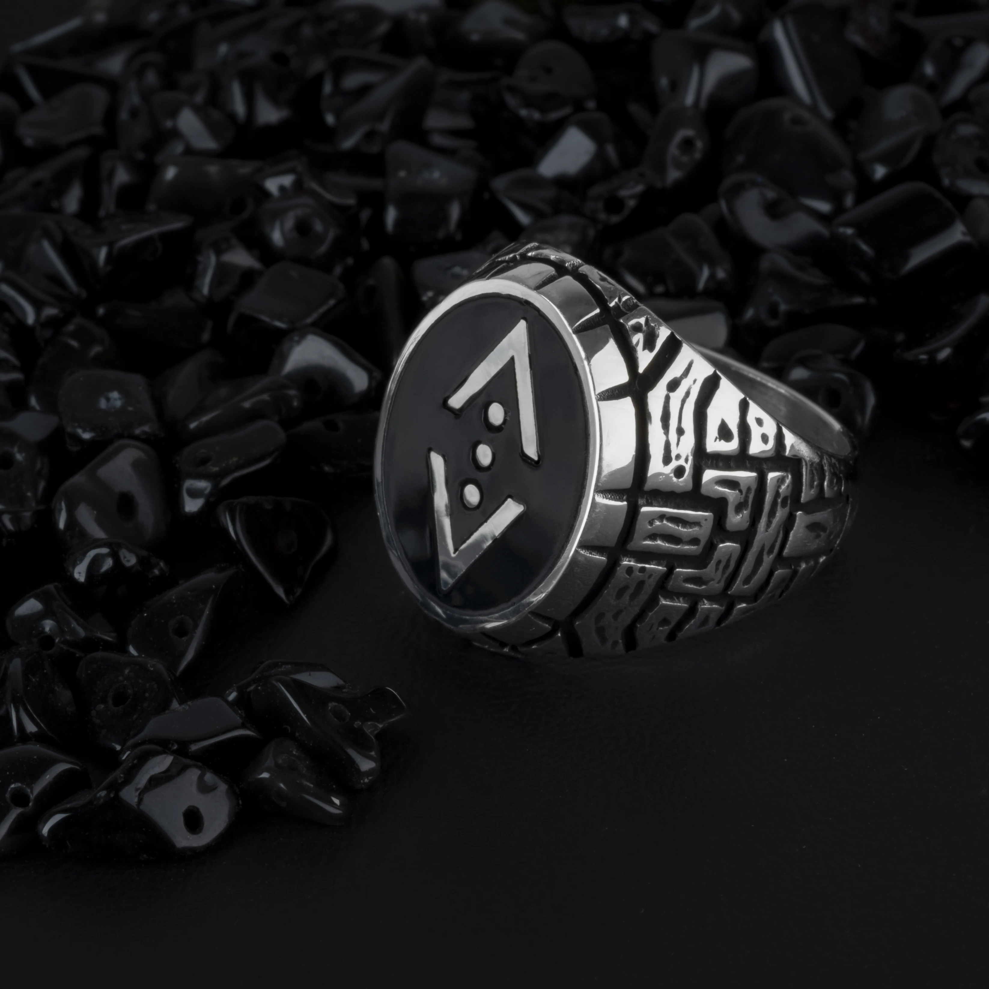 Shukur الحفرة logo Ring 925 Sterling Silver Jewelry Made in Turkey in a luxurious way for men with gift Guaranteed High-quality