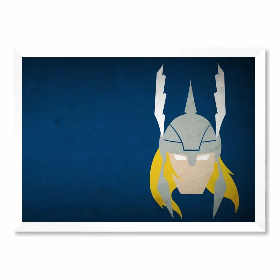 Quadro Thor Minimalista Com Vidro