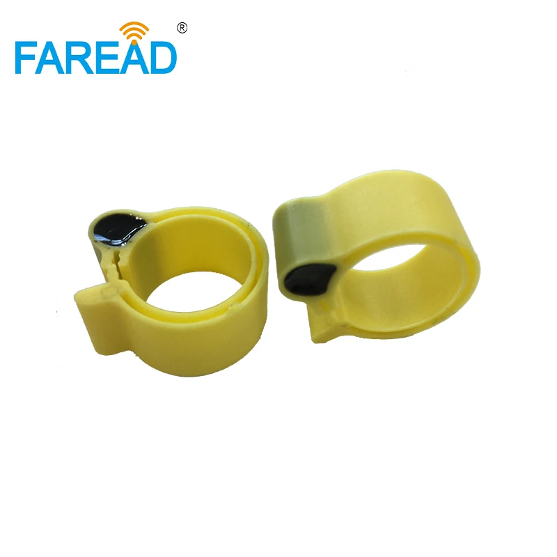 100pcs RFID EMID 칩 125KHz 전자 발 태그 링 치킨 버드 오리 ID 태깅