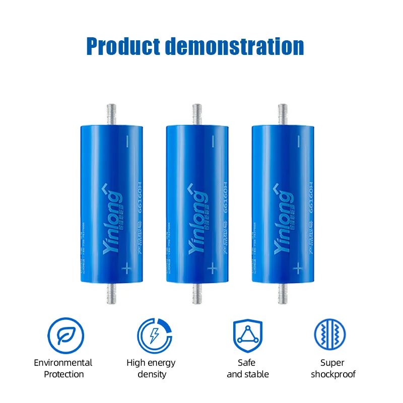 Classifique a bateria de um lto 6 pces 12 2.3v 45ah 66160 baterias de lítio da bateria de lto para o carro de golfe fotovoltaico do ev da potência