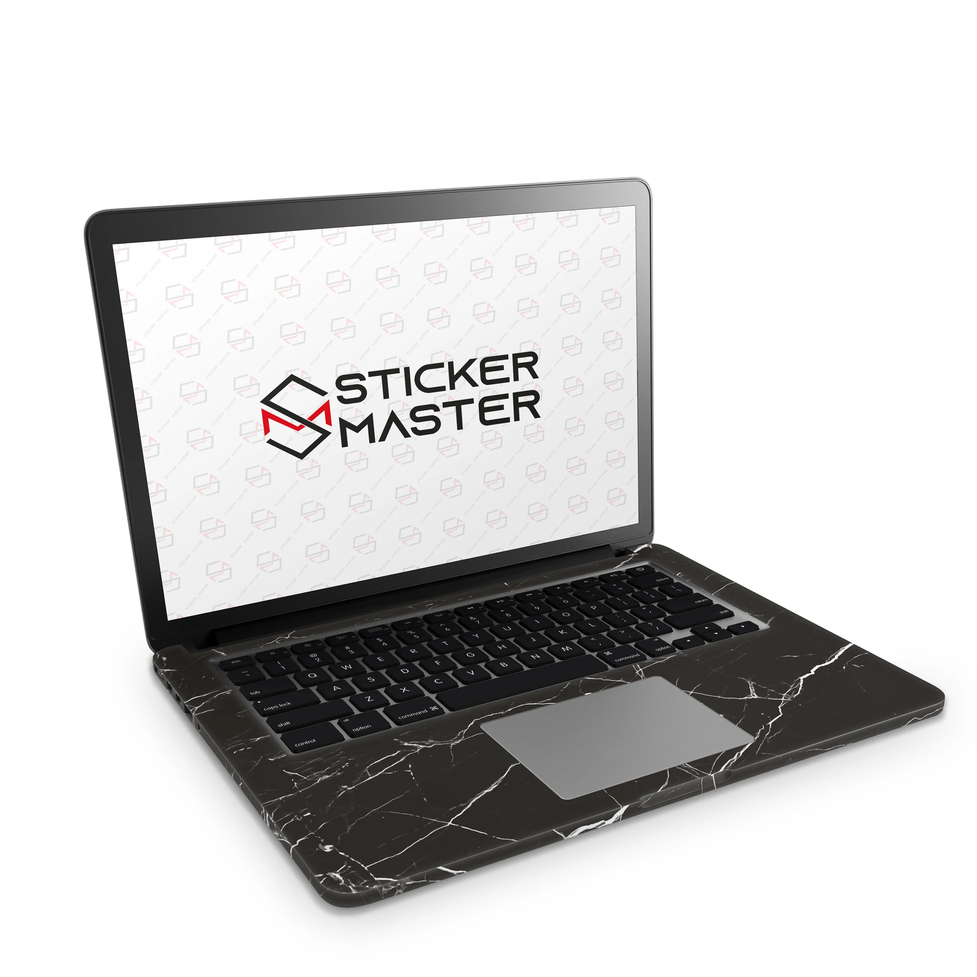 Sticker Master Black Marble 1 Laptop Vinyl Sticker Skin Cover For 10 12 13 14 15.4 15.6 16 17 19 