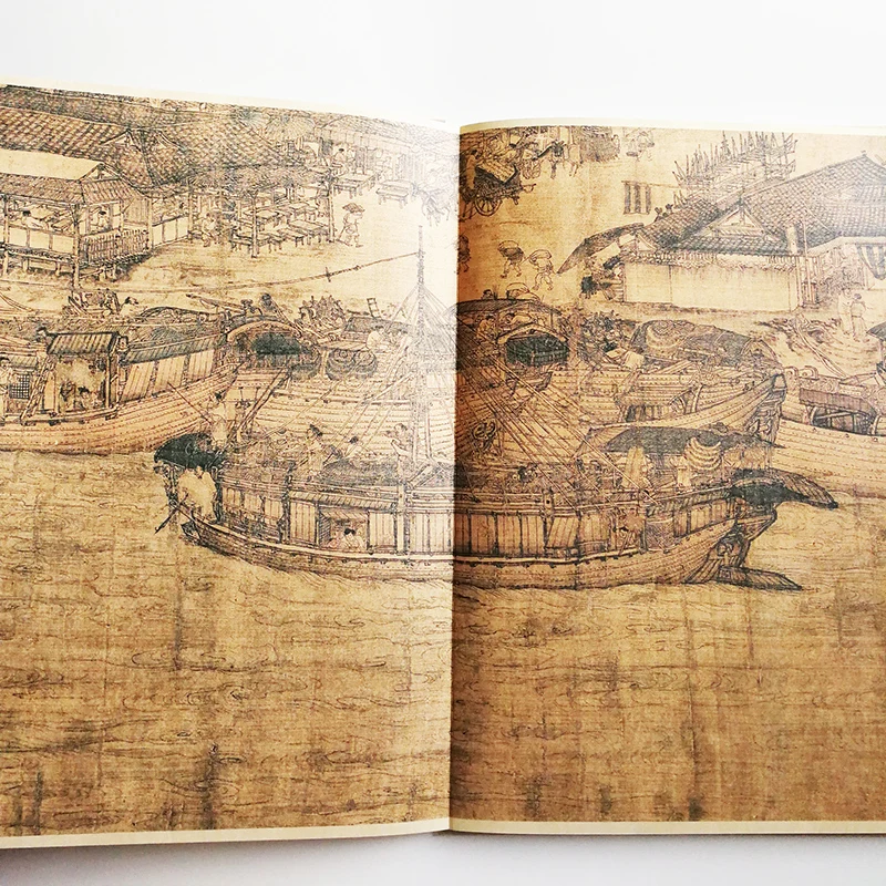 Along the River During the Qingming Festival by Zhang Zeduan (Song Dynasty) Traditional Chinese Painting Series Art Book