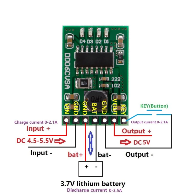 Protecteur de charge de batterie au lithium, technologie de support d'alimentation, 3.7V, 4.2V
