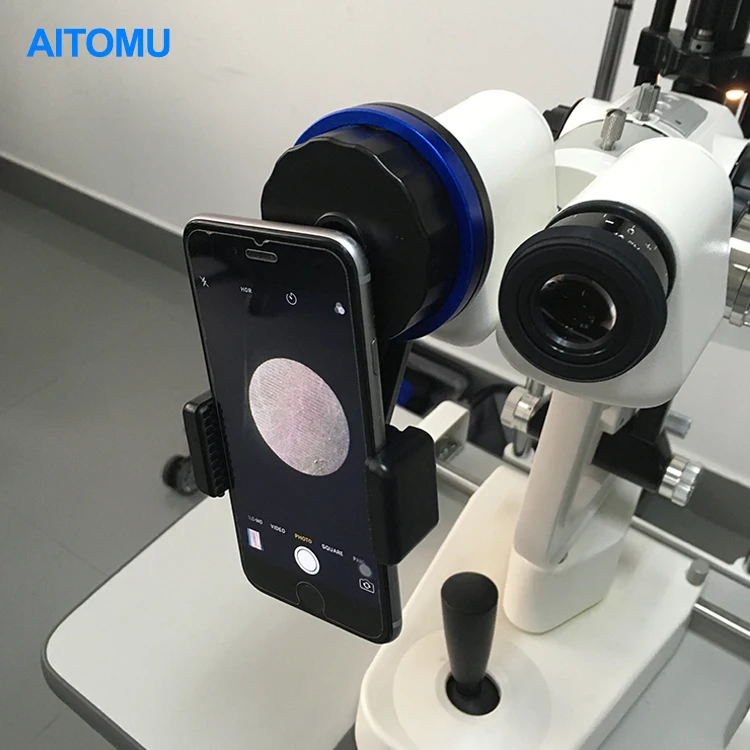 Plastica Microscopio Lampada a Fessura lphone Adattatore Smartphone