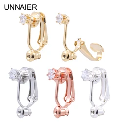 Boucles d'oreilles à clipser pour femmes, accessoires de boucle d'oreille, conversion de goujon d'oreille, accessoires de bricolage, matériaux de bijoux exécutifs, 2/10 pièces