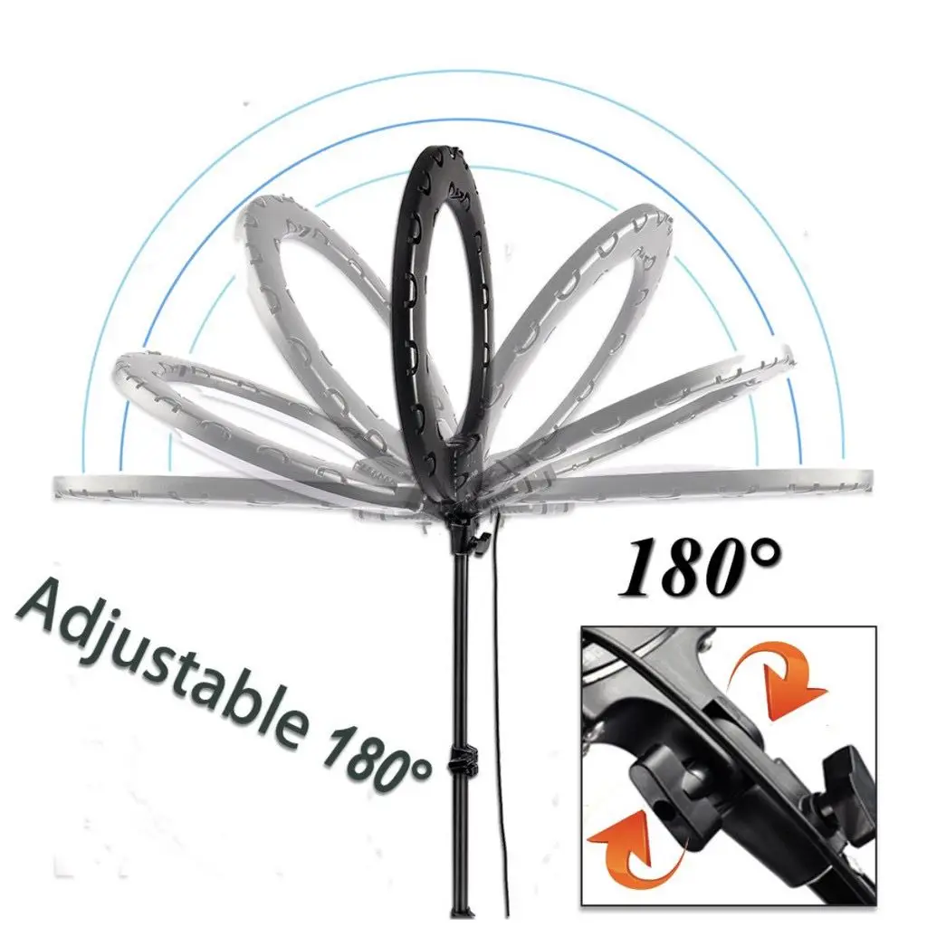 26 سنتيمتر مصباح مصمم على شكل حلقة نوع مصباح مصمم على شكل حلقة و 2 متر ترايبود تسليم سريع الوطنية بيع