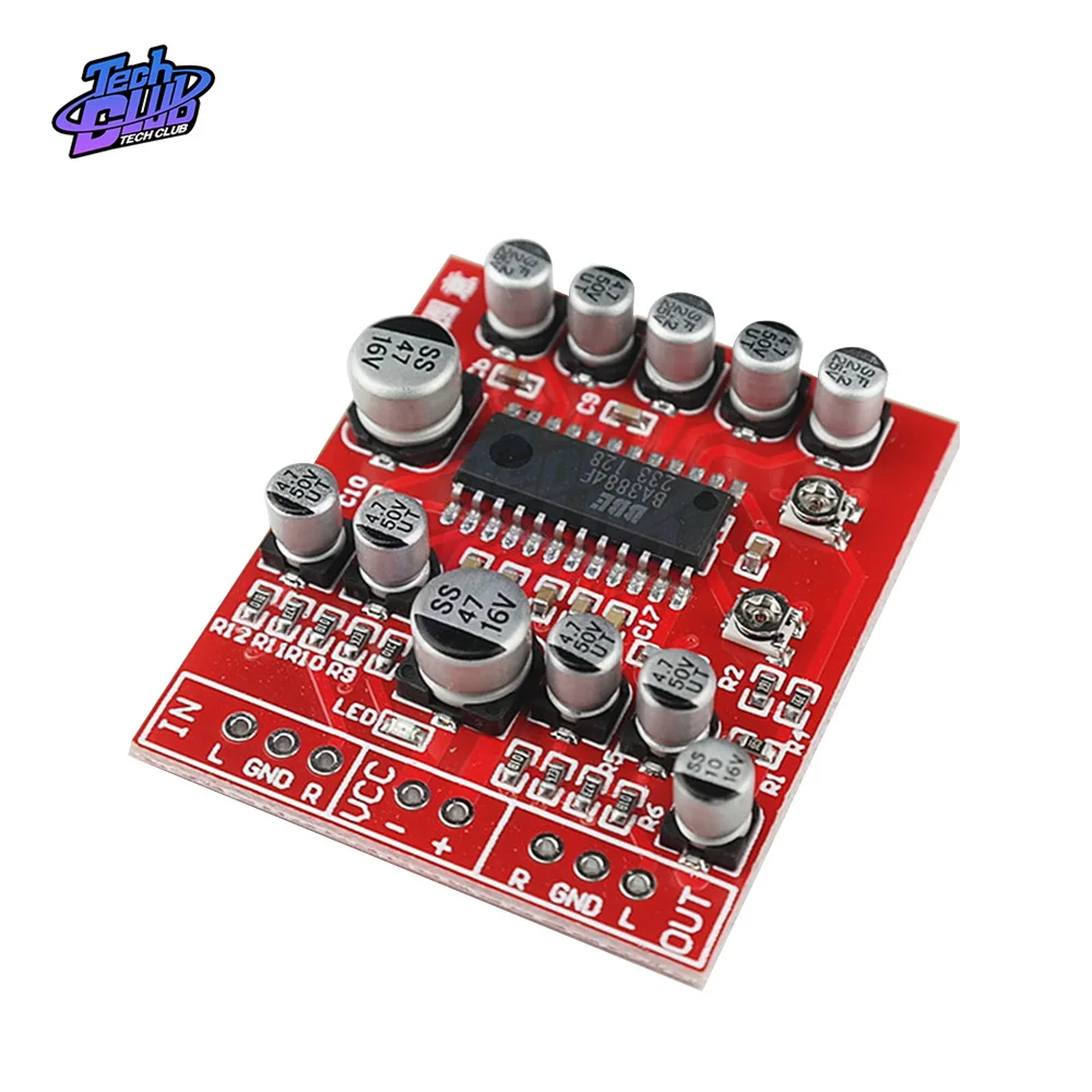 BA3884F Tone Board preamplifier BBE Sound Effect Exciter DIY Module to Enhance Clarity Treble and Bass Tool Accessories