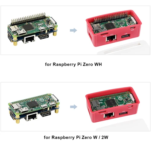 Imagen 2 del producto Raspberry Pi Zero 2 W Ethernet / USB HUB HAT (B) para Raspberry Pi Series 1 x RJ45 3 x interfaz USB 2.0 para Raspberry Pi Zero