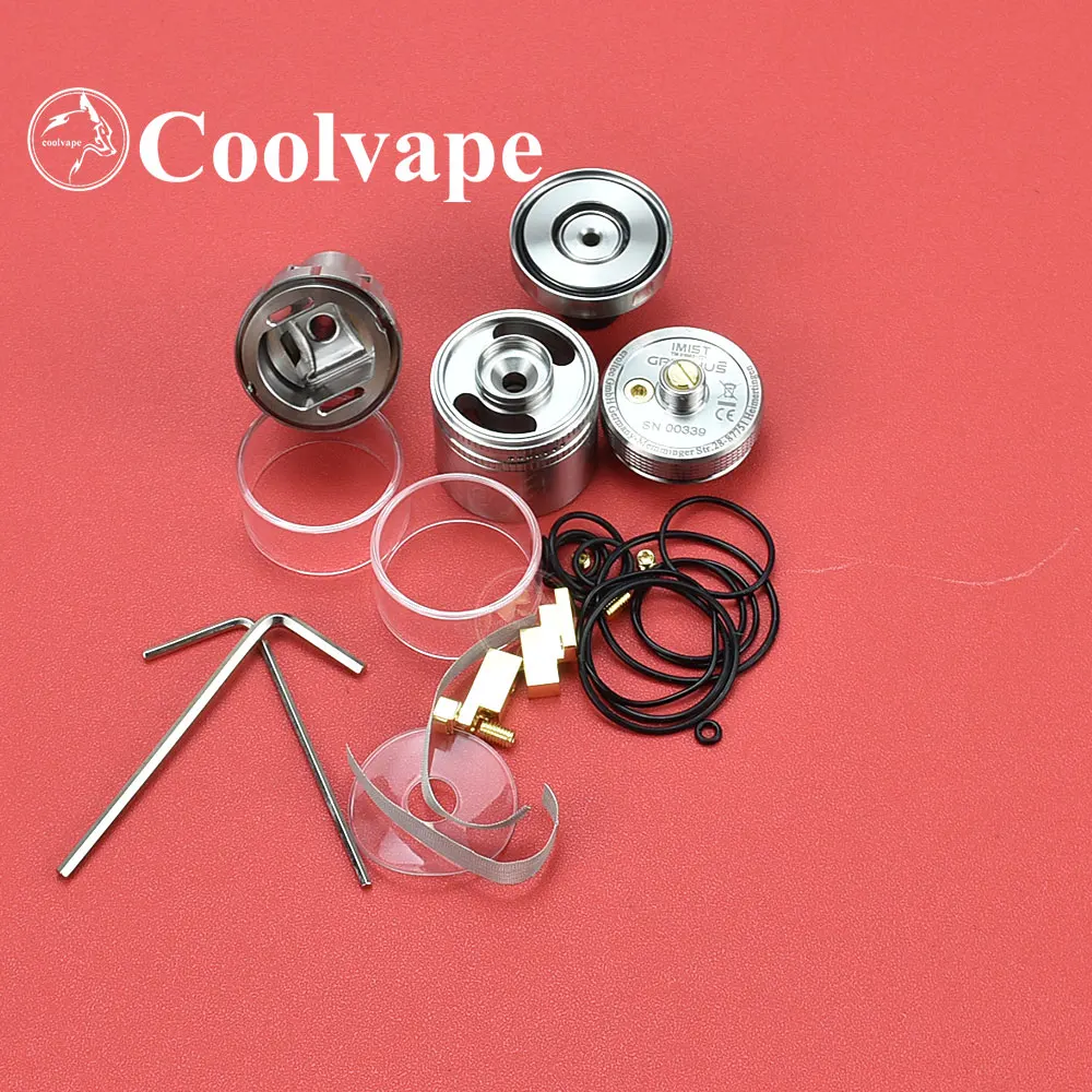 Gryphus نمط MTL هيئة الطرق والمواصلات شبكة لفائف هيئة الطرق والمواصلات vape خزان 316SS 6 مللي 24 مللي تانك بخاخ RTA إعادة بناء خزان Vape هيئة الطرق والمواصلات