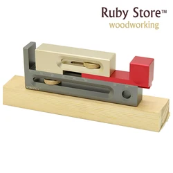 Kerfmaker Slot Adjuster, Grove and Dado Cuts Adjusting Jig, Table Saw, Router Table Woodworking, HONGDUI