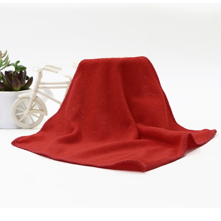 1Pcs 25*25 cm Clean Cloth Small Kerchief Soft Square Hand Towel Microfiber Car Cleaning Bathroom Towels Water Absorbent