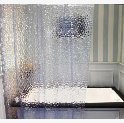 GEYA big brand Household bathroom supplies shower curtain bath curtain thicken 3D effect water proof water cube shower curtain