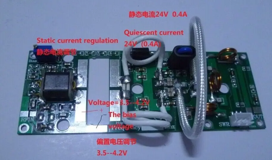 100W FM VHF 80MHZ -170 Mhz RF amplificatore di potenza amp Board AMP kit w MRF186 tube per radioamatori