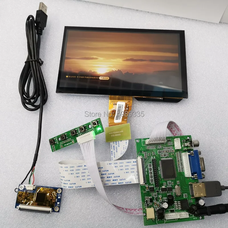 monitor disp7 inch touch display module suite 800X480 supports Linux/android /win7810 plug and play hd display DIY accessories