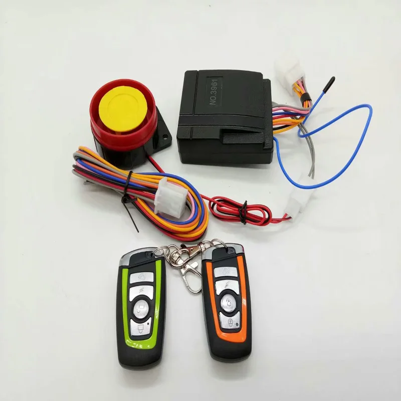 Universal Scooter Anti-theft Security Alarm System Motorcycle Alarm System Two-way With Engine Start Remote Keychain