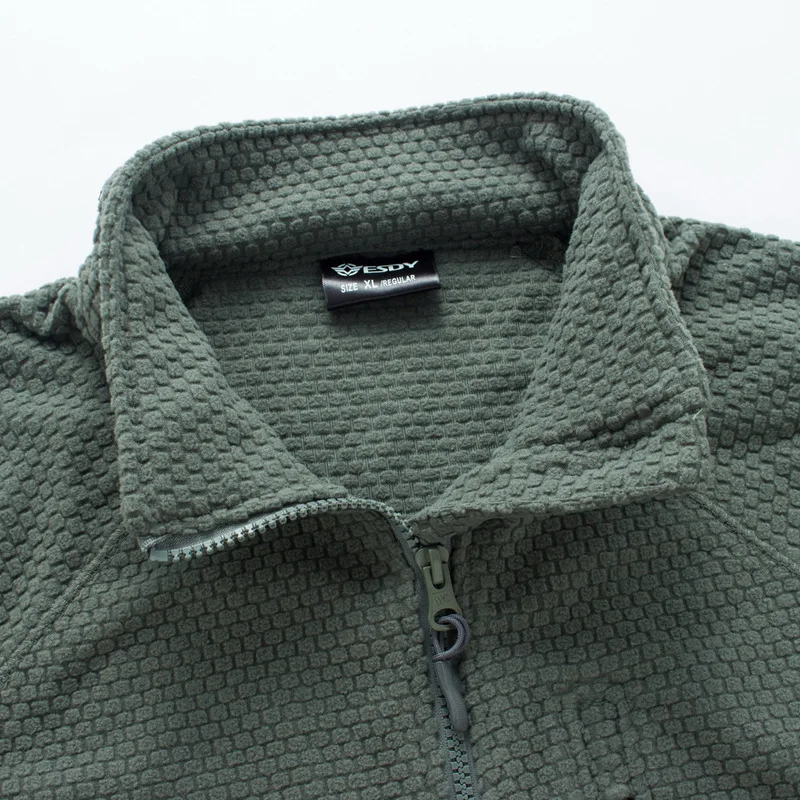 Men Women Tactical Fleece Sweater Outdoor Camping Hiking Spring Winter Jacket Training Hunting Keep Warm Windproof Male Coat