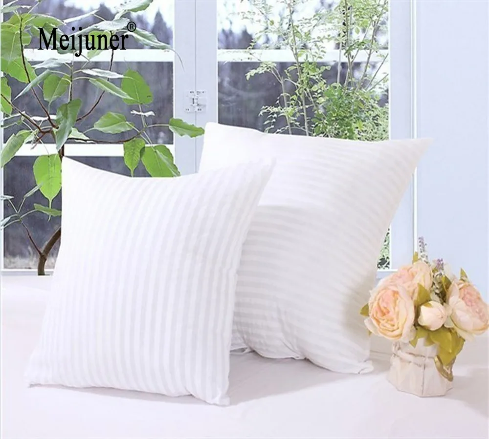 . White Cushion Insert Soft PP Cotton For Car Sofa Chair Decor Throw Pillow Core Inner Seat Cushion Filling