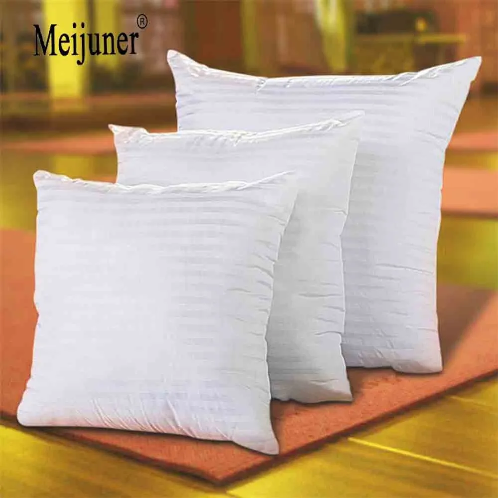 . White Cushion Insert Soft PP Cotton For Car Sofa Chair Decor Throw Pillow Core Inner Seat Cushion Filling